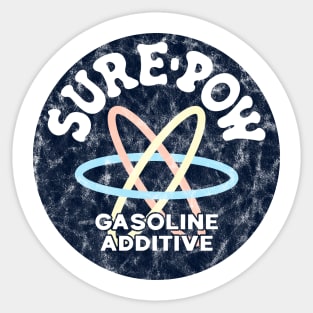 Sure-Pow Gasoline Additive (Original - Dark Blue Worn) Sticker